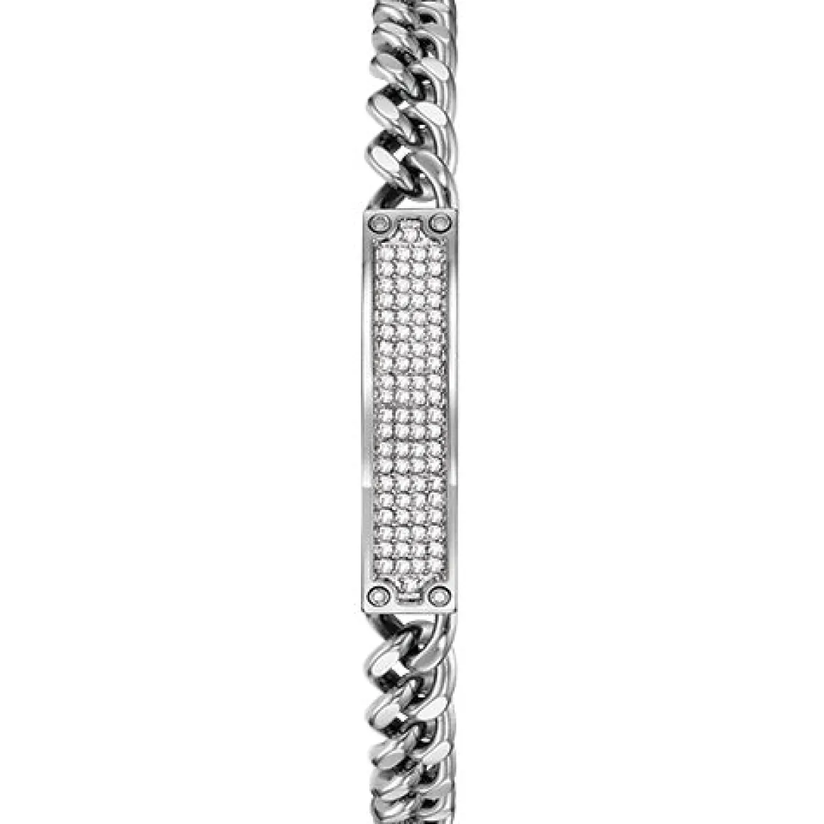 Bulova Box Set Bul Crystal Mens Stainless Steel