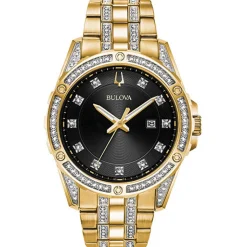 Bulova Dress/Classic Crystal Mens Watch Stainless Steel
