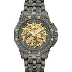 Bulova Dress/Classic Crystal Mens Watch Stainless Steel