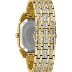 Bulova Dress/Classic Crystal Mens Watch Stainless Steel