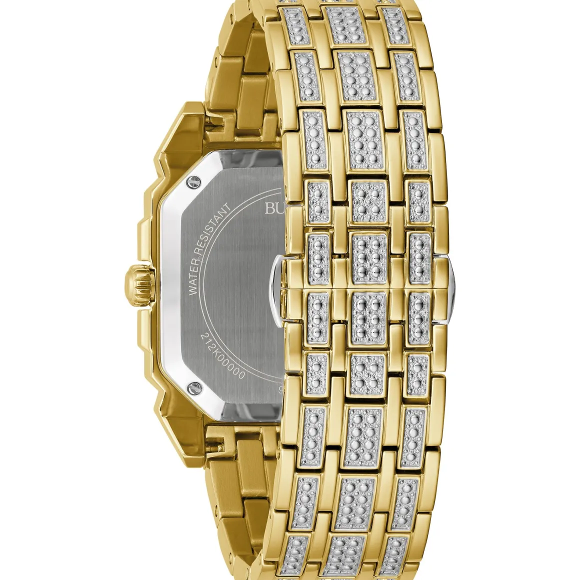 Bulova Dress/Classic Crystal Mens Watch Stainless Steel