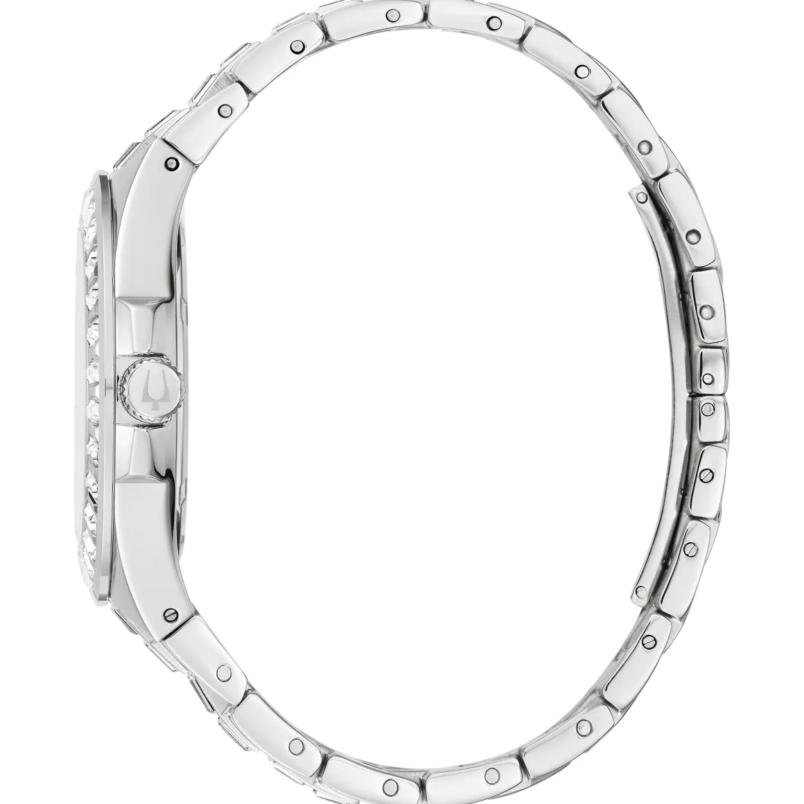 Bulova Dress/Classic Crystal Mens Watch Stainless Steel