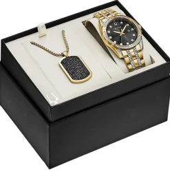 Bulova Dress/Classic Crystal Mens Watch Stainless Steel