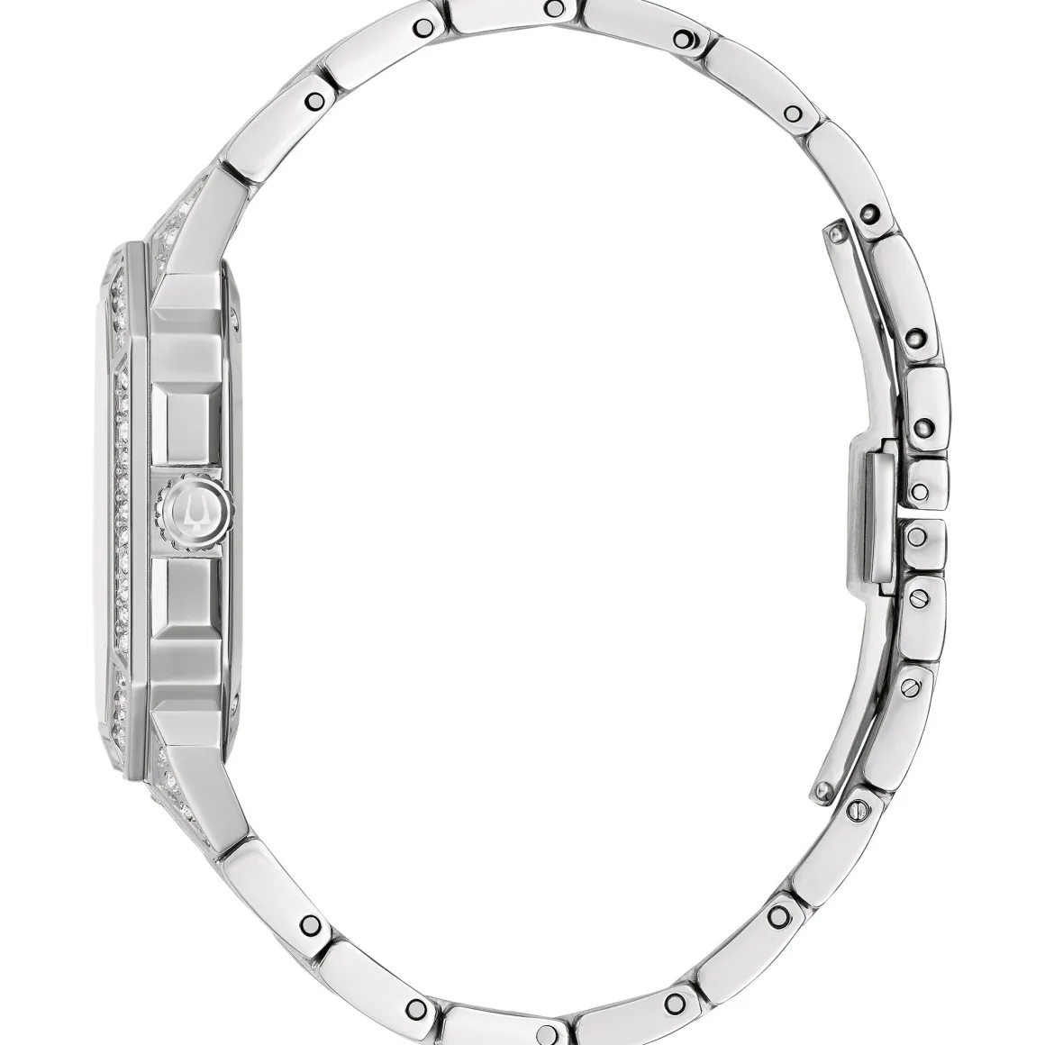 Bulova Dress/Classic Crystal Mens Watch Stainless Steel