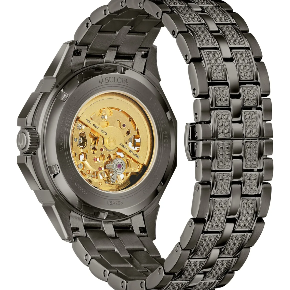 Bulova Dress/Classic Crystal Mens Watch Stainless Steel