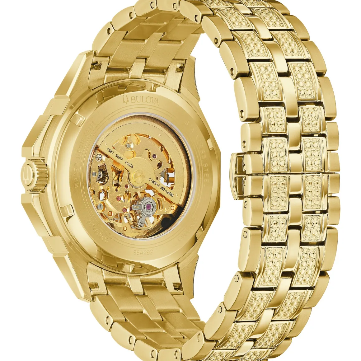 Bulova Dress/Classic Crystal Mens Watch Stainless Steel