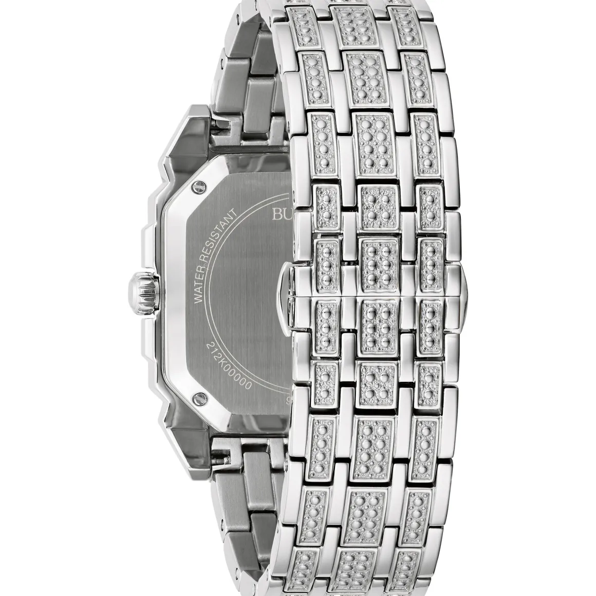 Bulova Dress/Classic Crystal Mens Watch Stainless Steel