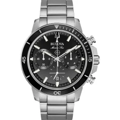 Bulova Performance Marine Star Mens Watch Stainless Steel