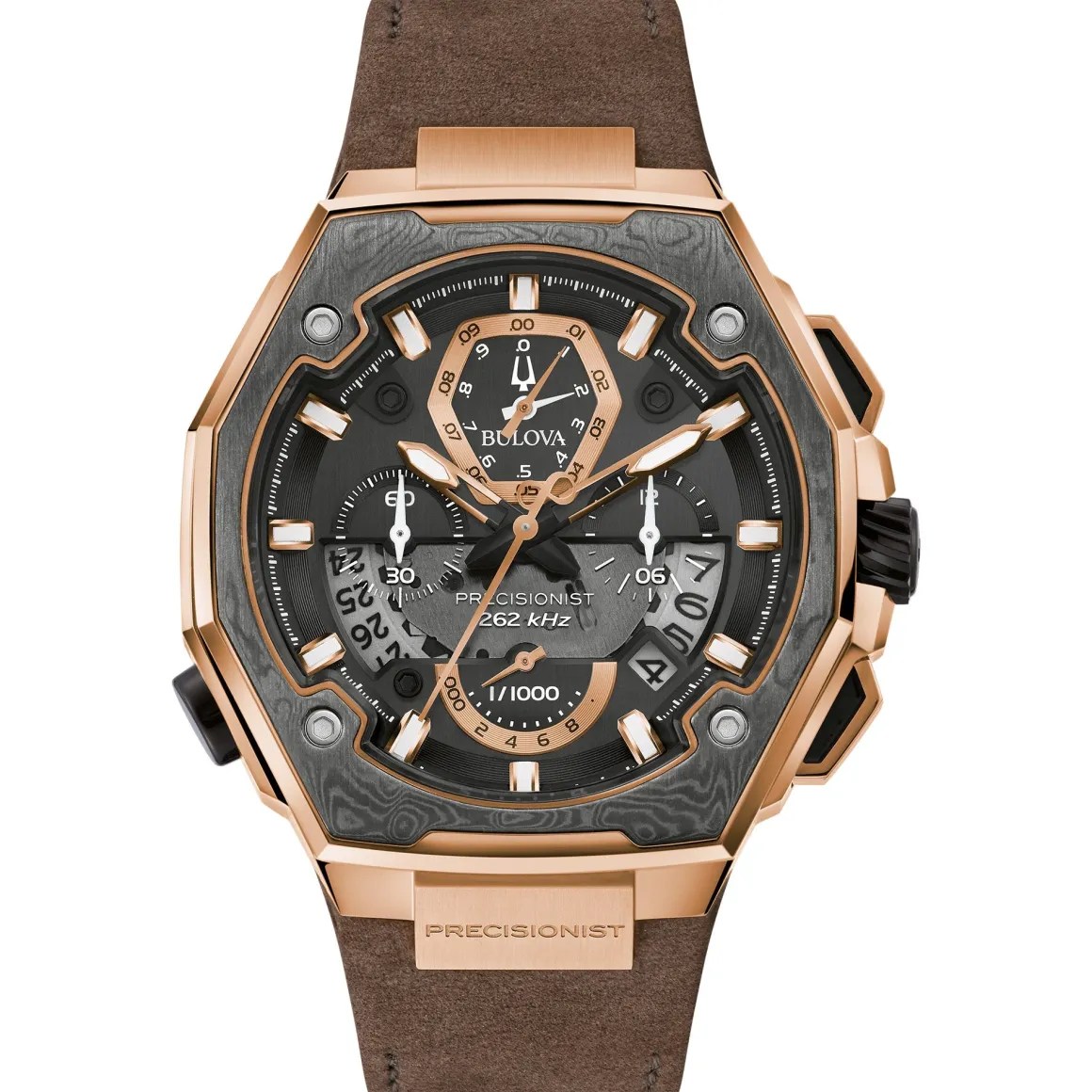 Bulova Proprietary Precisionist Mens Watch Stainless Steel