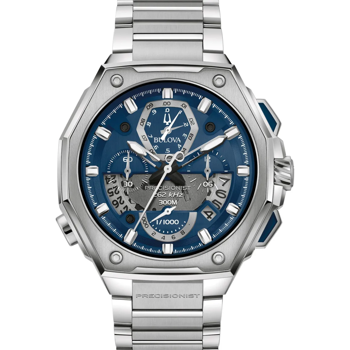 Bulova Proprietary Precisionist Mens Watch Stainless Steel
