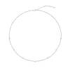 By The Yard Necklace in 18K White Gold With 1/2Ct Round Diamonds