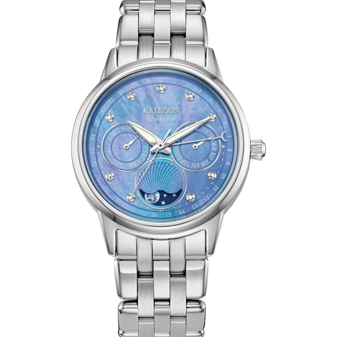 CITIZEN Eco-Drive Dress/Classic Eco Calendrier Ladies Stainless Steel