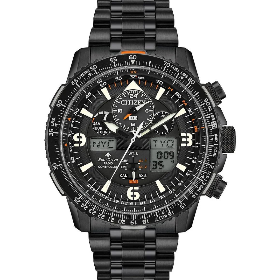 CITIZEN Eco-Drive Promaster Eco Skyhawk Mens Stainless Steel