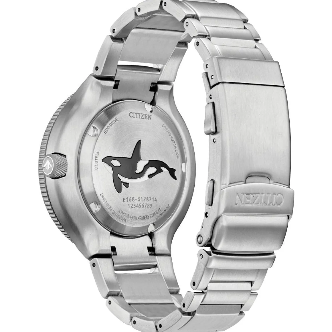 CITIZEN Eco-Drive Promaster Eco Orca Mens Stainless Steel