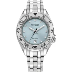 CITIZEN Eco-Drive Sport Luxury Carson Ladies Stainless Steel