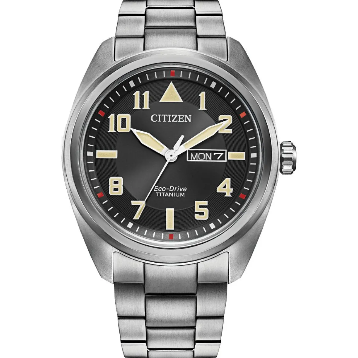 CITIZEN Eco-Drive Weekender Garrison Mens Super Titanium