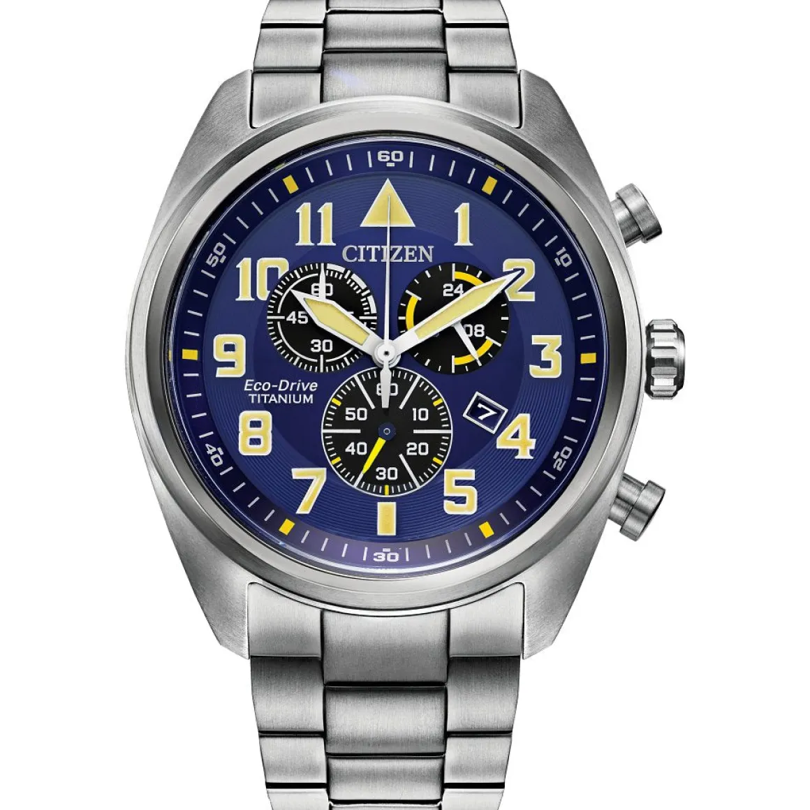 CITIZEN Eco-Drive Weekender Garrison Mens Super Titanium