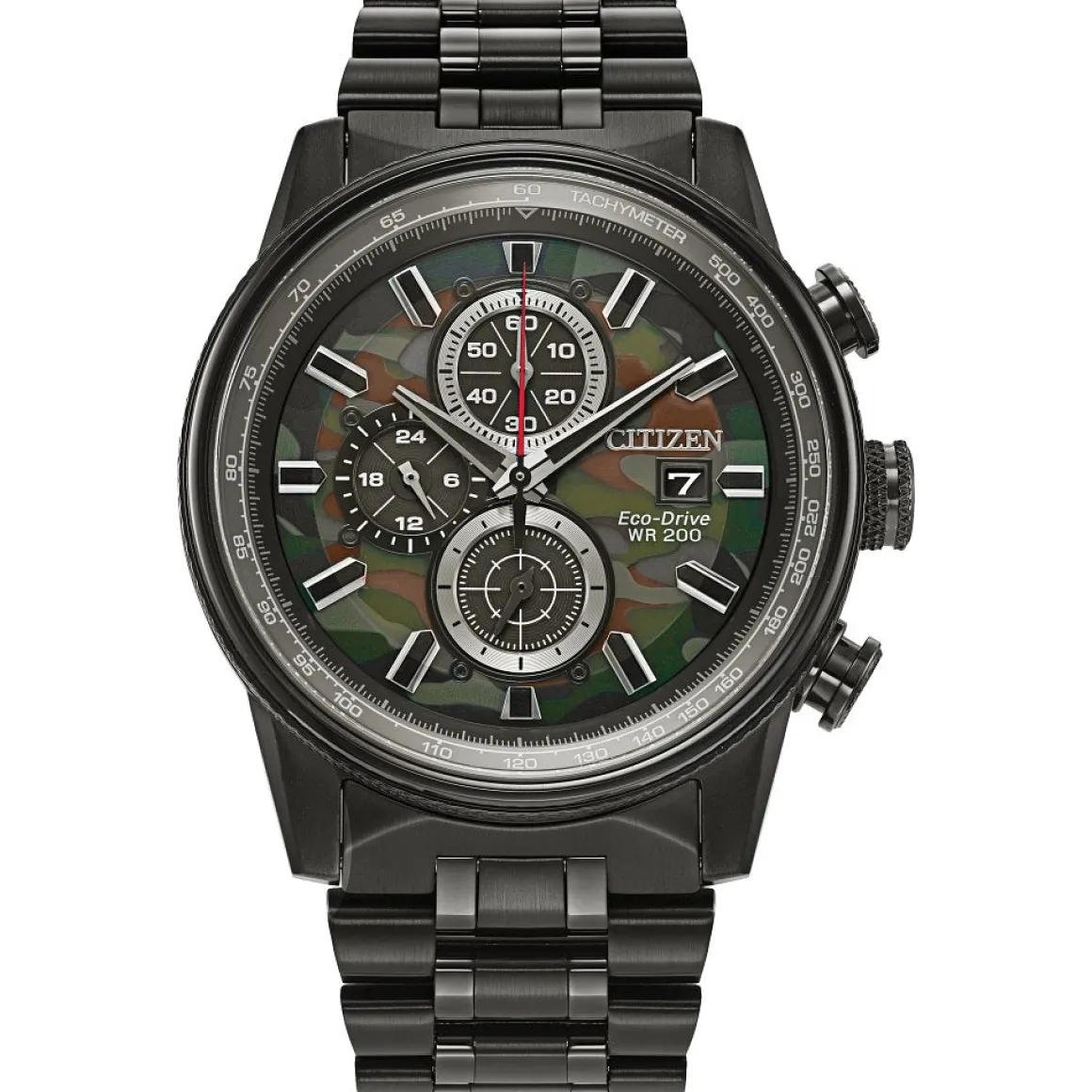 CITIZEN Eco-Drive Weekender Nighthawk Sport Casual Mens Stainless Steel