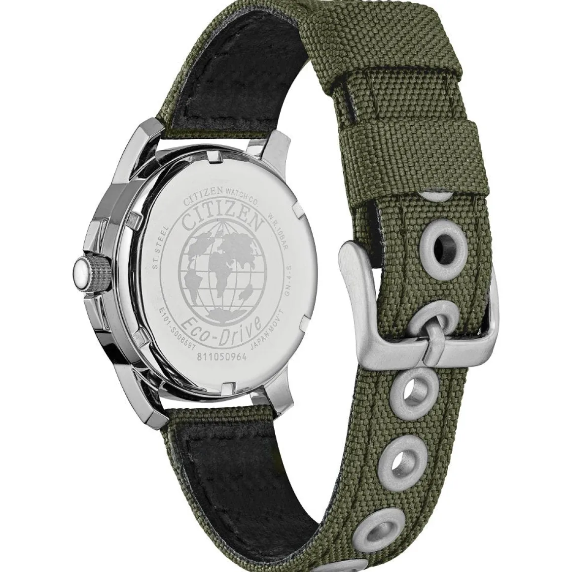 CITIZEN Eco-Drive Weekender Garrison Mens Stainless Steel