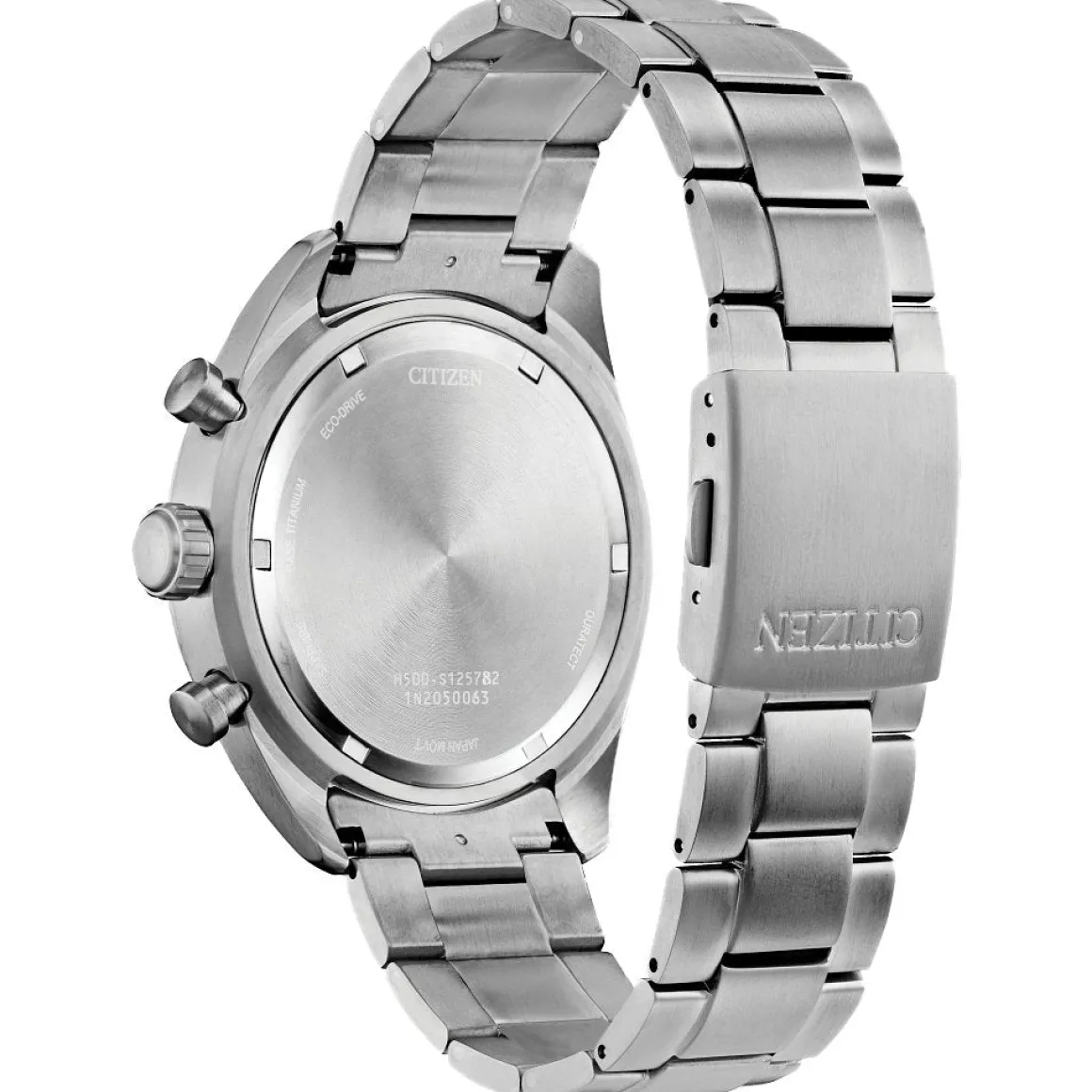 CITIZEN Eco-Drive Weekender Garrison Mens Super Titanium