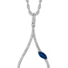 Diamond And Sapphire Pendant