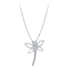 Diamond Dragonfly Pendant in 14K White Gold .03ct