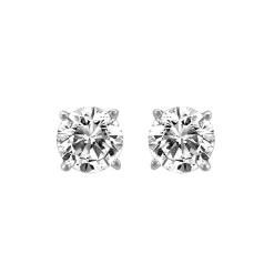 Diamond Solitaire Earrings