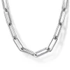 Gabriel & Co. Sterling Silver Solid Paper Clip Chain Necklace