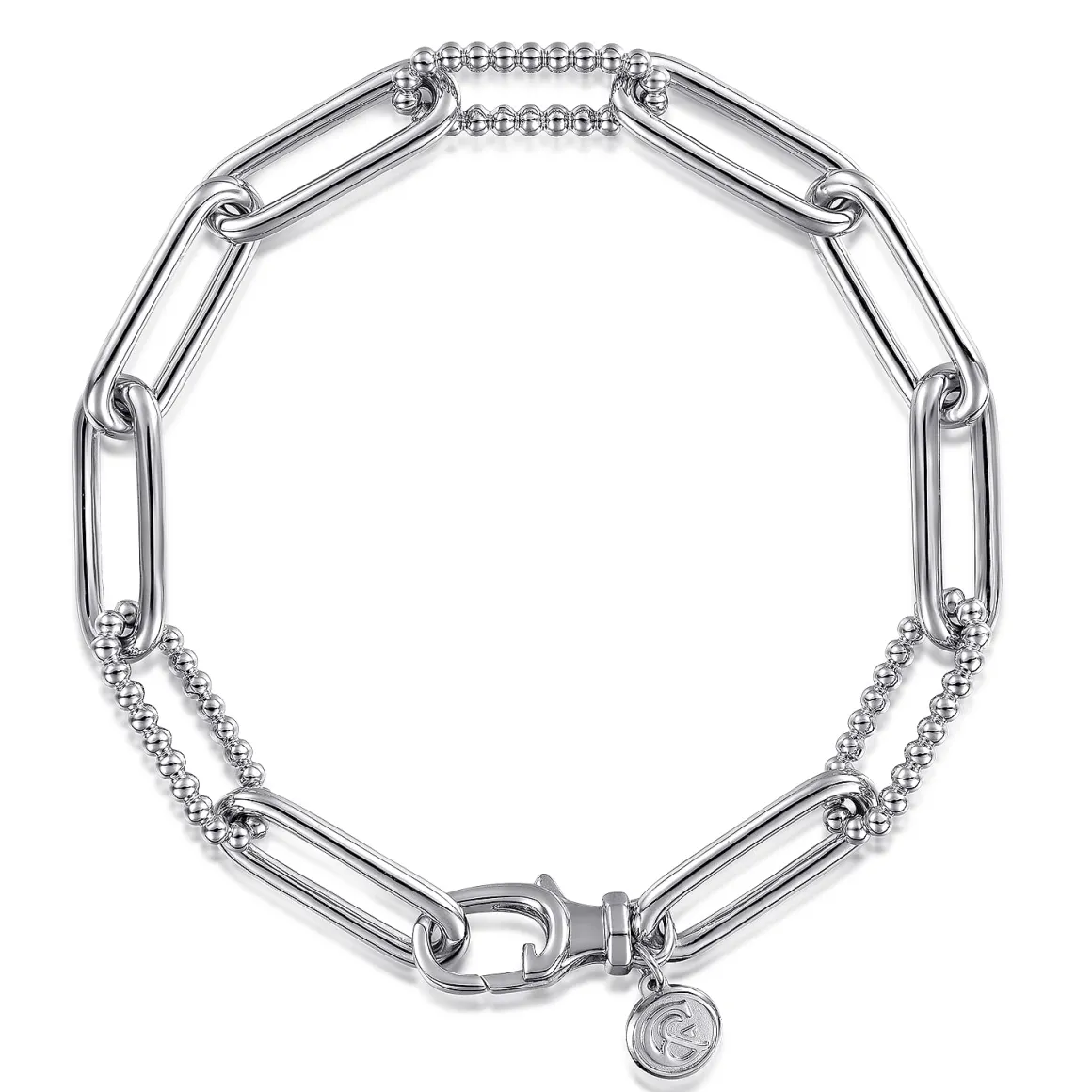 Gabriel & Co. Sterling Silver Bujukan Link Bracelet 7"