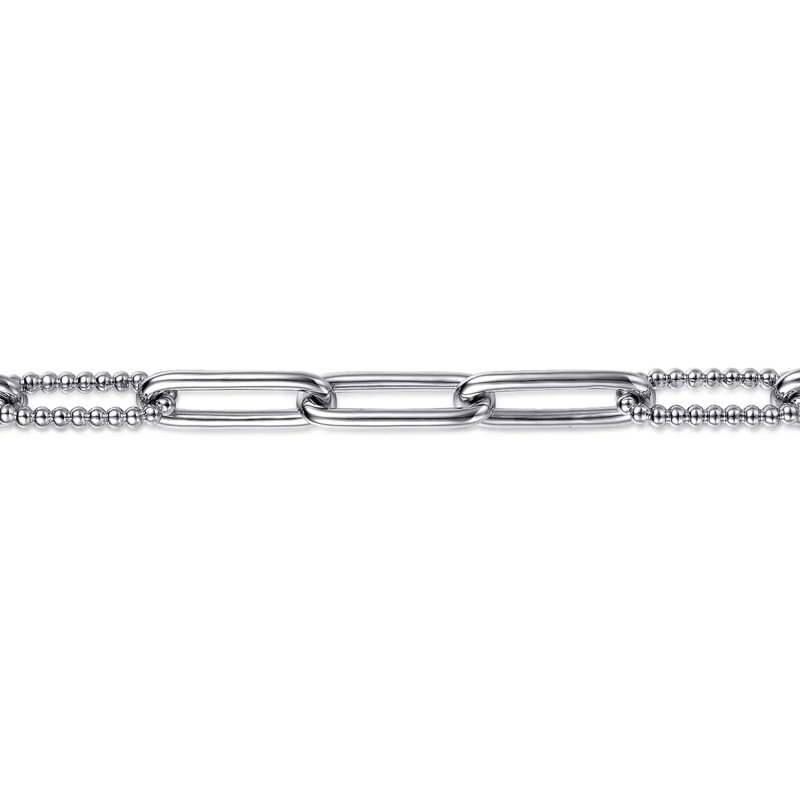 Gabriel & Co. Sterling Silver Bujukan Link Bracelet 7"