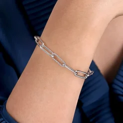 Gabriel & Co. Sterling Silver Bujukan Link Bracelet 7