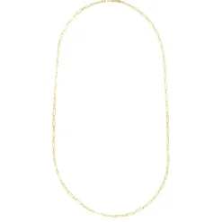 14K Alternating 2.8mm Paperclip Link Chain