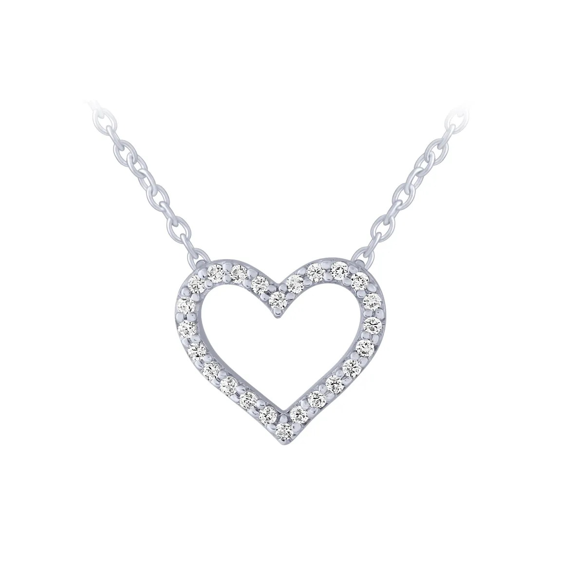 14K 0.07Ct Diamond Heart Pendant