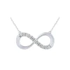 14K 0.25Ct Diamond Infinity Pendant