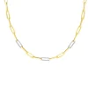 14K .96ct Diamond Paperclip Bracelet