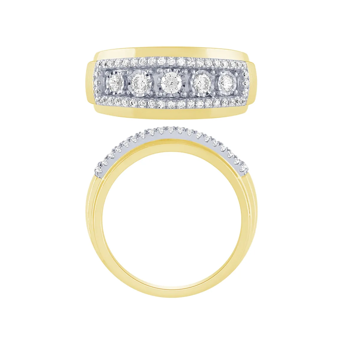 14K 2/3Ct Men's Diamond Ring
