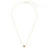 14K Gold & Citrine Solitaire Necklace