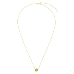 14K Gold & Peridot Solitaire Necklace