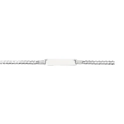 14K Gold Childrens Curb ID Bracelet