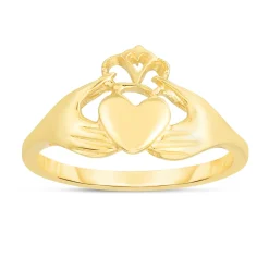 14K Gold Claddagh Ring