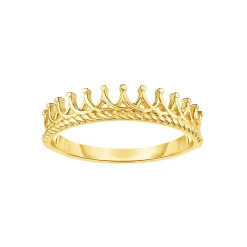14K Gold Crown Ring