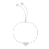 14K Gold Heart Friendship Bracelet