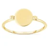 14K Gold Polished Disc Ring