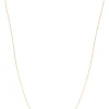 14K Gold Polished North Star Disc Necklace