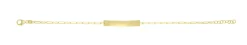 14K ID Bar Paperclip Bracelet