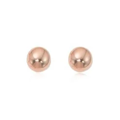 14K Rose Gold 5mm Ball Earrings
