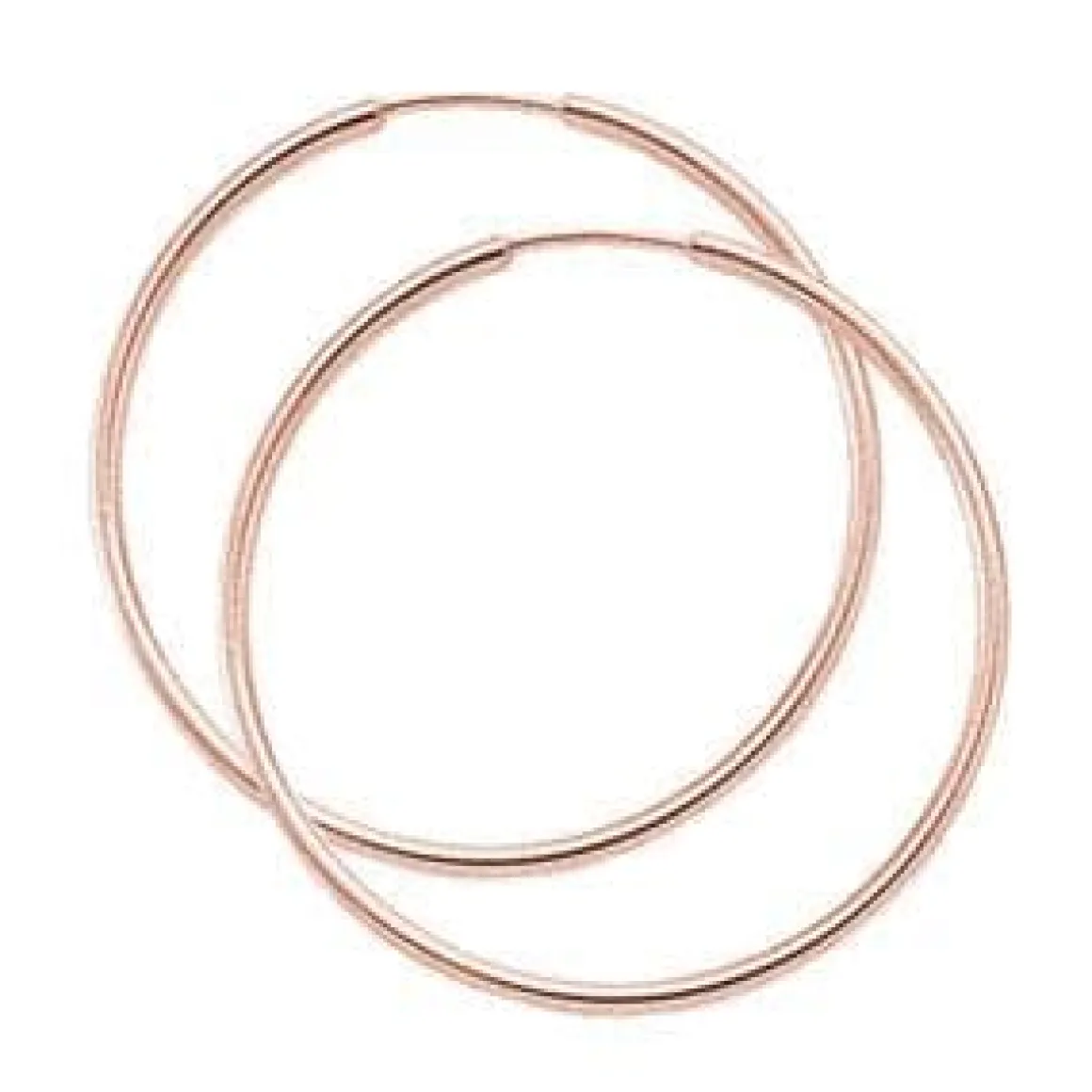 14K Rose Gold 1.5X30mm Endless Earrings