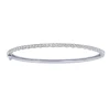 14K White Gold 1Ct Diamond Bangle