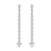 18K White Gold 1Ct Diamond Drop Earrings