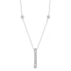 14K White Gold 1/5Ct Diamond Necklace